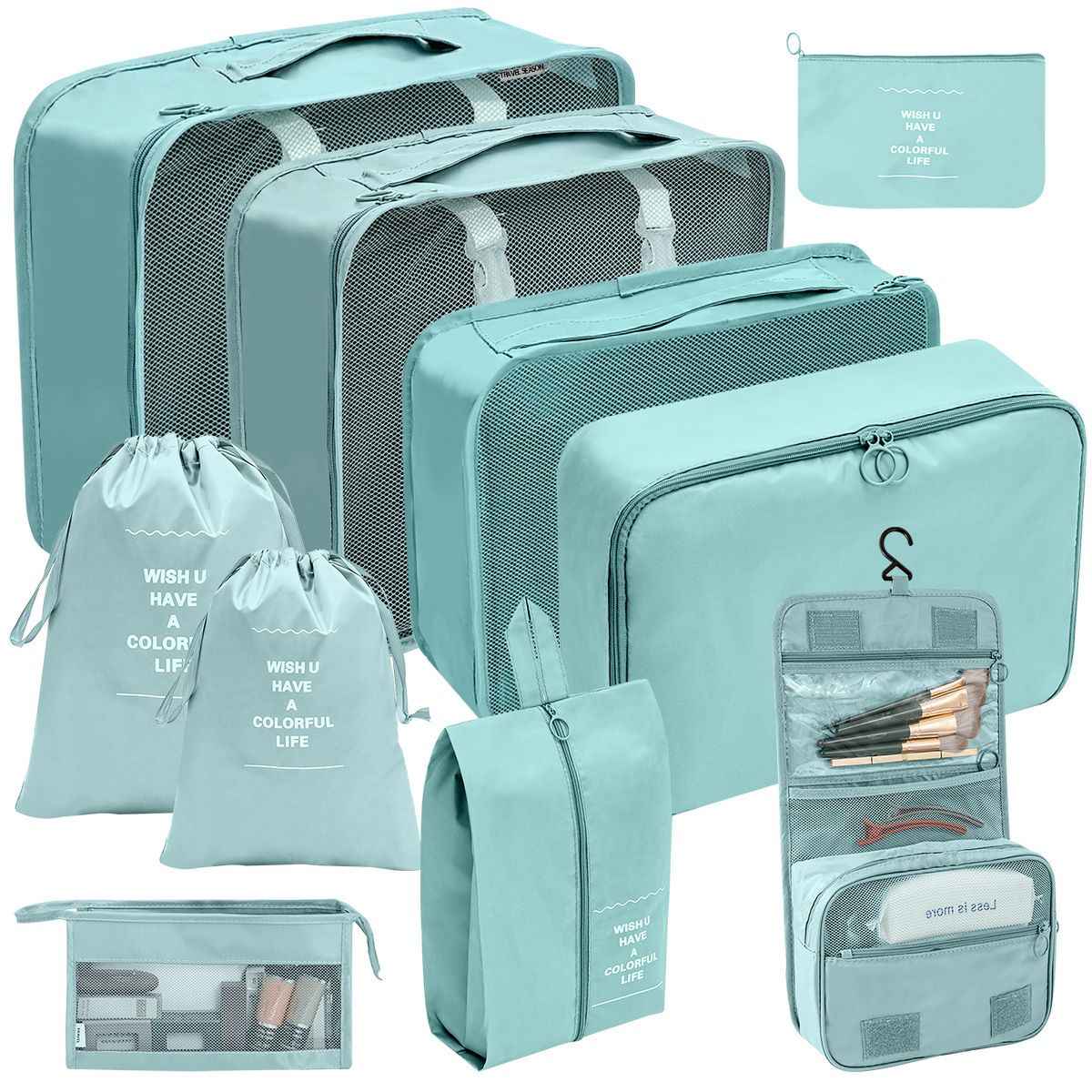 Schuhbeutel und Kordelzug-Beutel des Sets