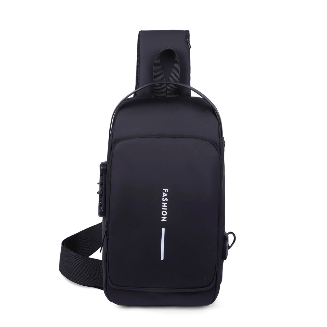 Diebstahlsicherer Rucksack als Cross-Body Sling Bag getragen